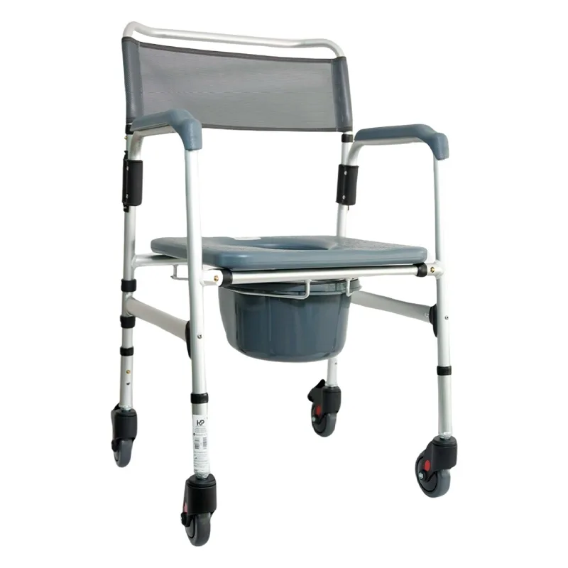 Cómodo Sanitario En Aluminio Anodizado Con Ruedas Konfort Plus
