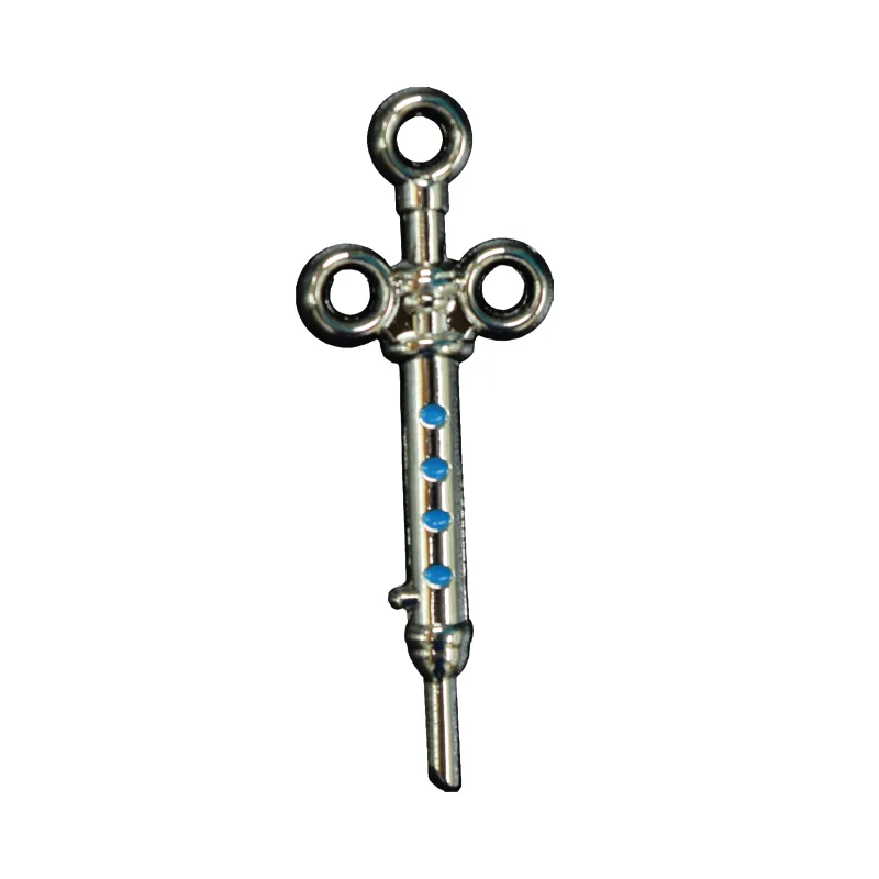 Pin Diseño Jeringa Color Plata GMD