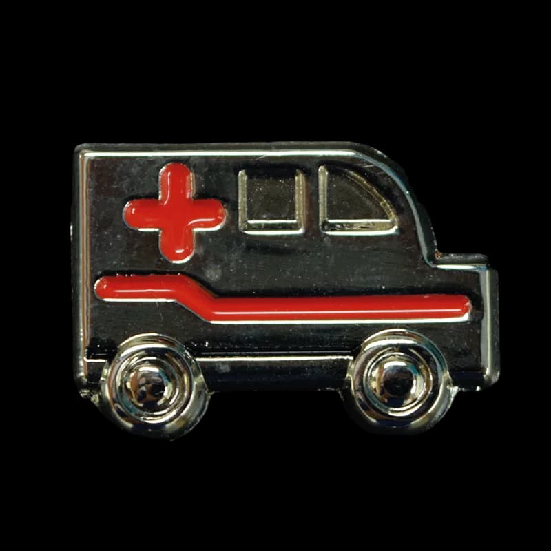 Pin Diseño Ambulancia Color Plata GMD