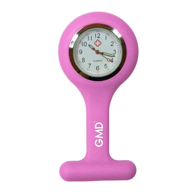 Reloj De Enfermería GMD Color Rosado Neón