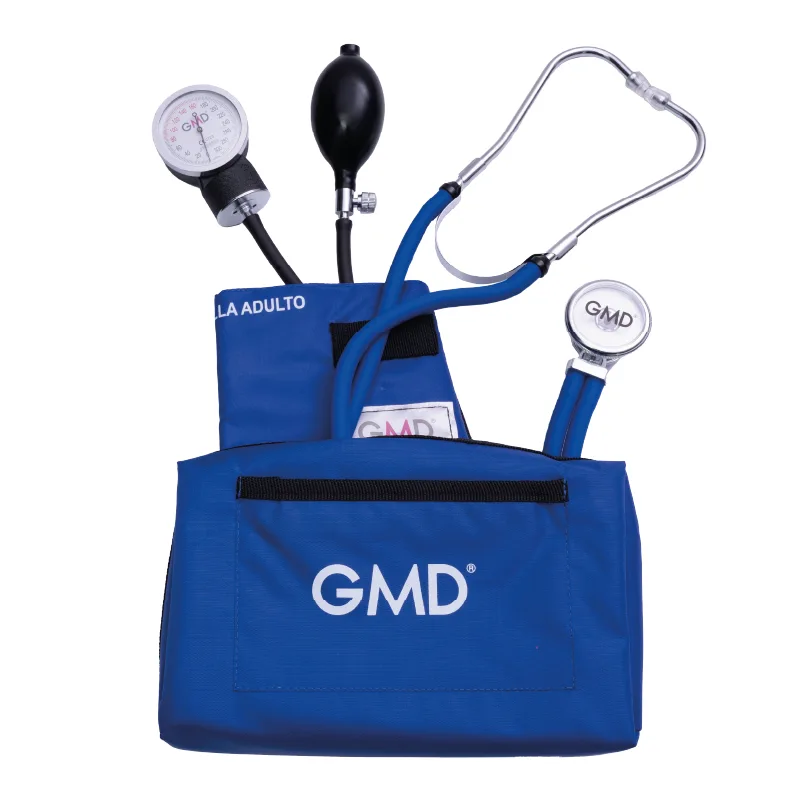 Kit De Tensiómetro Y Fonendoscopio Rappaport Con Estuche Colors GMD Color Azul Cerúleo
