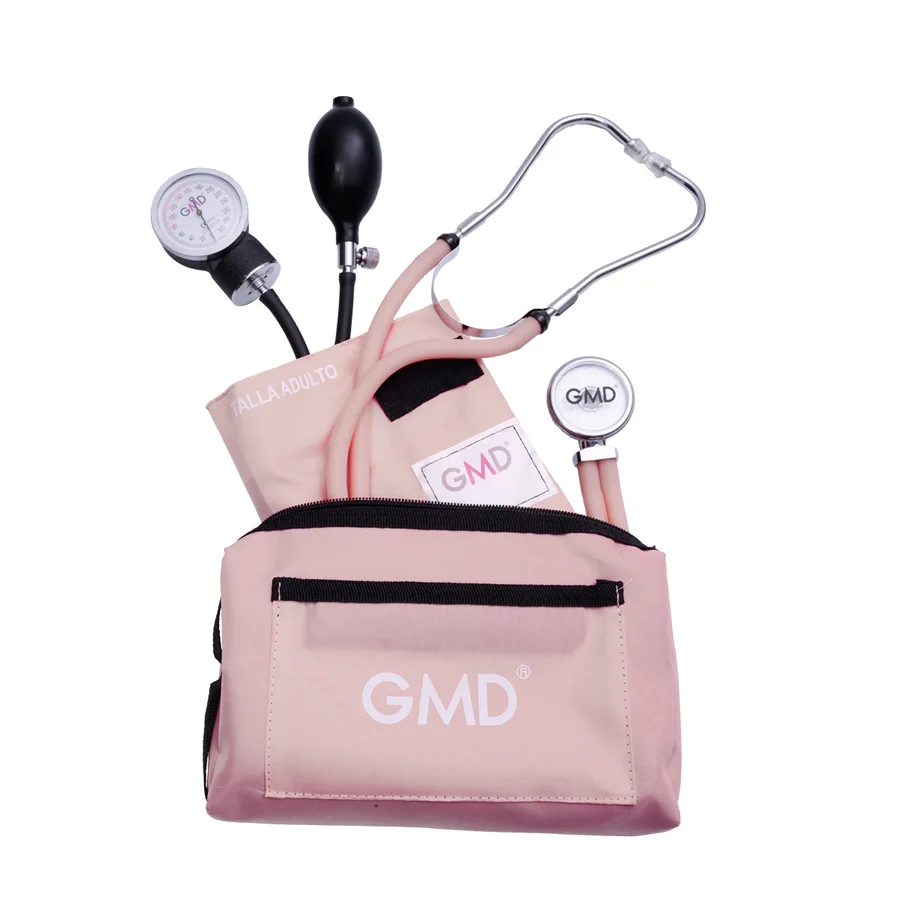 Kit De Tensiómetro Y Fonendoscopio Rappaport Con Estuche Colors GMD Color Rosado
