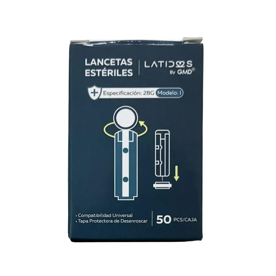 Lancetas Para Glucómetros Latidos x 50 Unidades