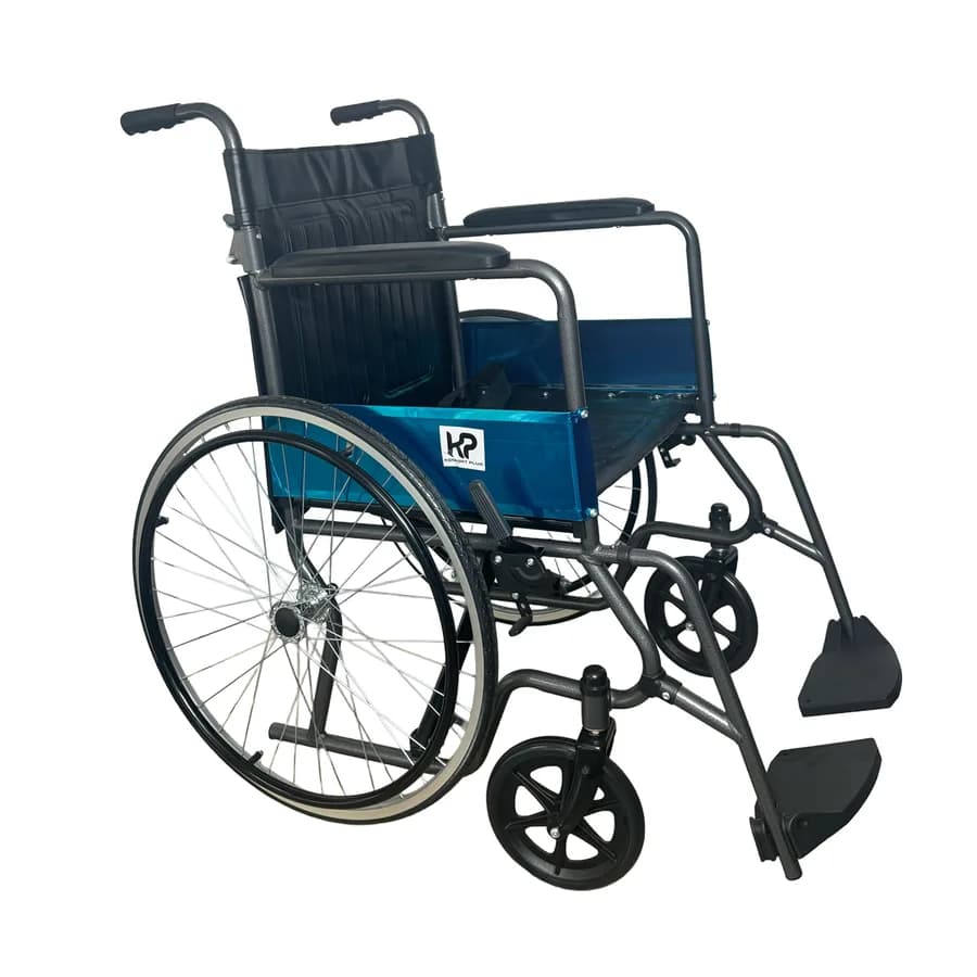 Silla De Ruedas Estándar Desarmable En Acero Con Tapicería En PVC Konfort Plus
