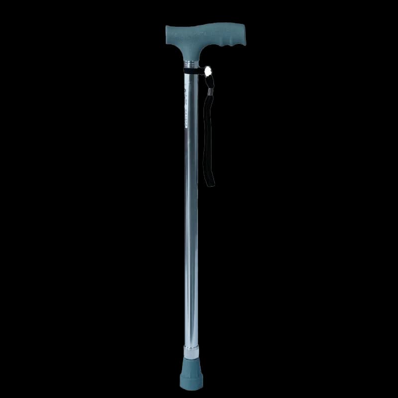Baston Con Empuñadura En T Ergonómico Color Cromo Konfort Plus