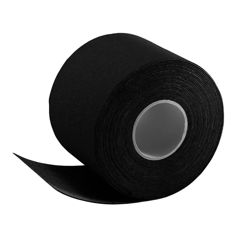 Cinta Kinesiológica De 5cm x 5m Color Negro GMD